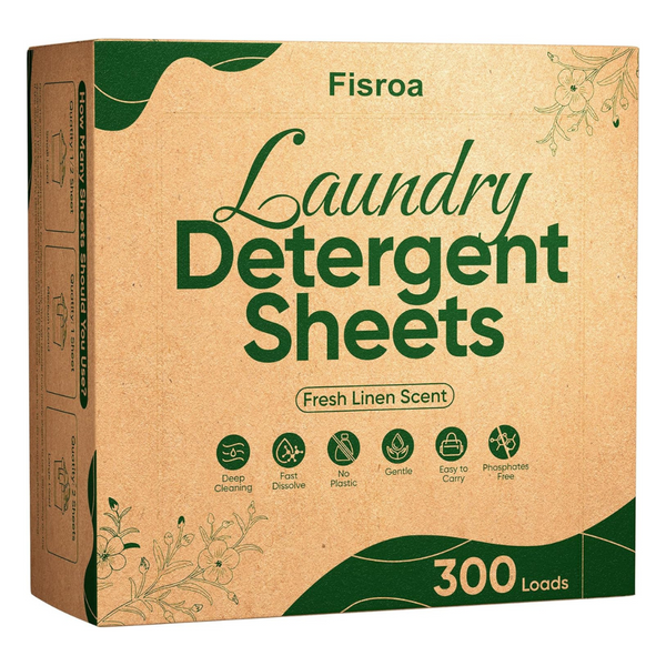 300-Loads Fresh Linen Scent Liquidless Laundry Detergent Sheets