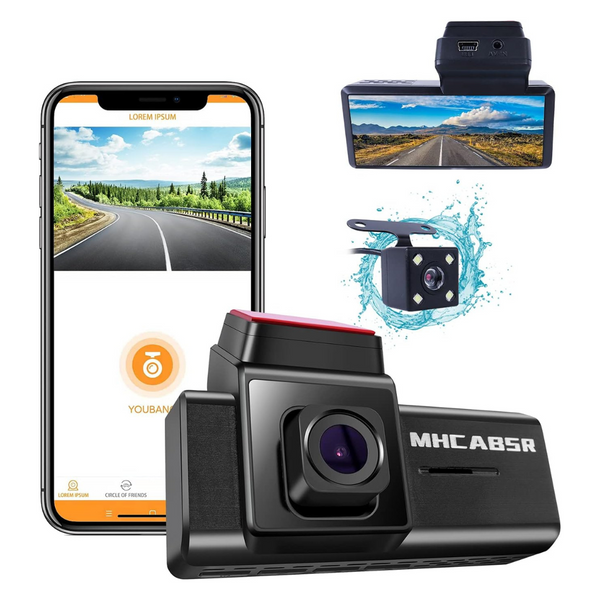Full HD 1080P WiFi Front And Rear Dash Camera