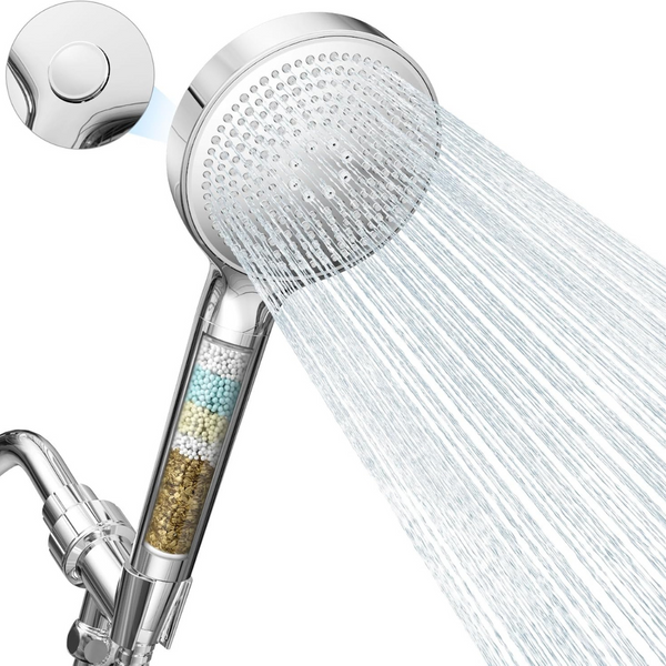 Waterlace 3 Modes High Pressure Filtered Handheld Showerhead
