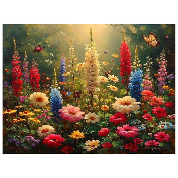 Wild Flowers 5D Diamond Art Kit (12×16 Inch)
