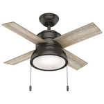 Hunter Fan Company 59387 Hunter 36" Loki LED Light Ceiling Fan