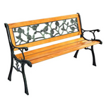 SUGIFT 49" Patio Park Garden Porch Chair Bench