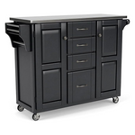 Home Styles Large Mobile Create-A-Cart Two Door Cabinet Kitchen Cart