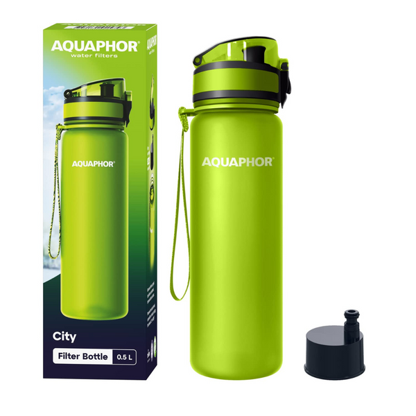 AQUAPHOR Travel Water City Bottle, 16.9 Ounce