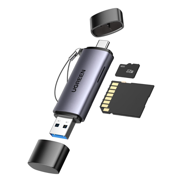UGREEN Micro/SD Card Reader With USB-A And Type-C ports