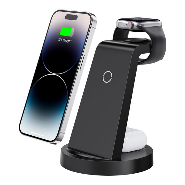 Anlmz 3-In-1 Wireless iPhone/AirPods/Apple Watch Charging Station