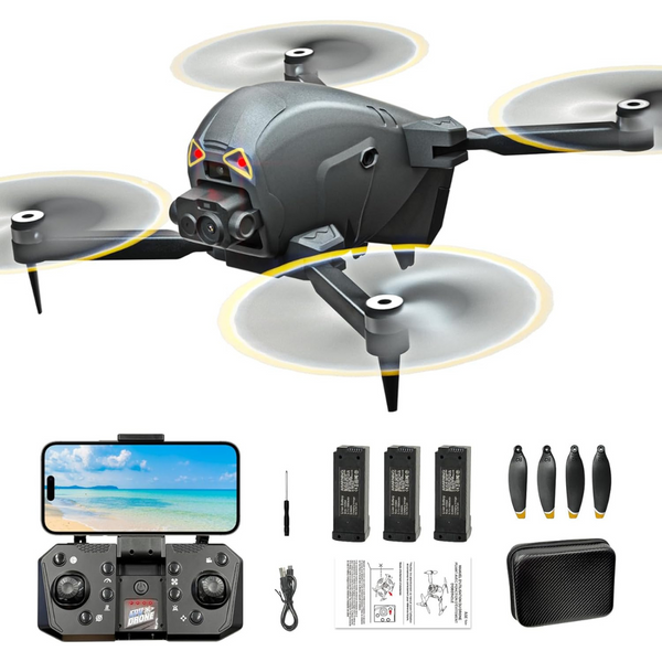 Brushless Motor Drone with Camera & 3 Batteries