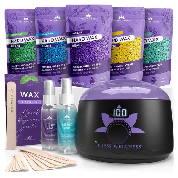 Tress Wellness Natural All Skin Type Brazilian Waxing Kit