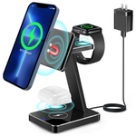 Aluminum Alloy 15W 3-In-1 Magnetic Wireless Charging Station