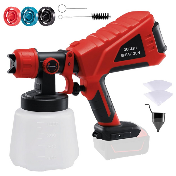 Ougesh JH09Z Cordless Paint Sprayer For Milwaukee Battery