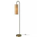 Adesso 60" Mendoza Floor Lamp Brass, Antique Brass Finish [Open Box]