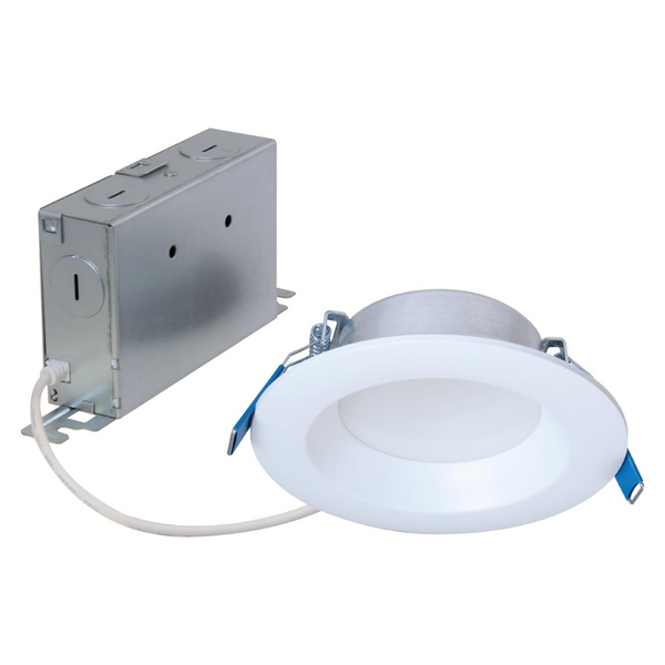 HALO 4-Inch Canless LED Recessed Light Selectable 3000K, 4000K, 5000K CCT 600 Lumens
