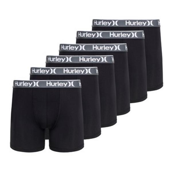 6-Pack Hurley Men's Regrind Boxer Brief