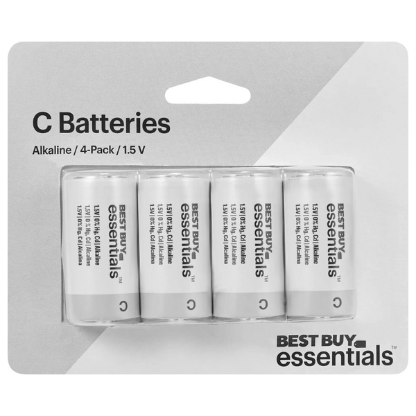4-Pack Best Buy Essentials C Batteries