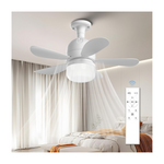14" Socket Ceiling Fan With Light And Remote