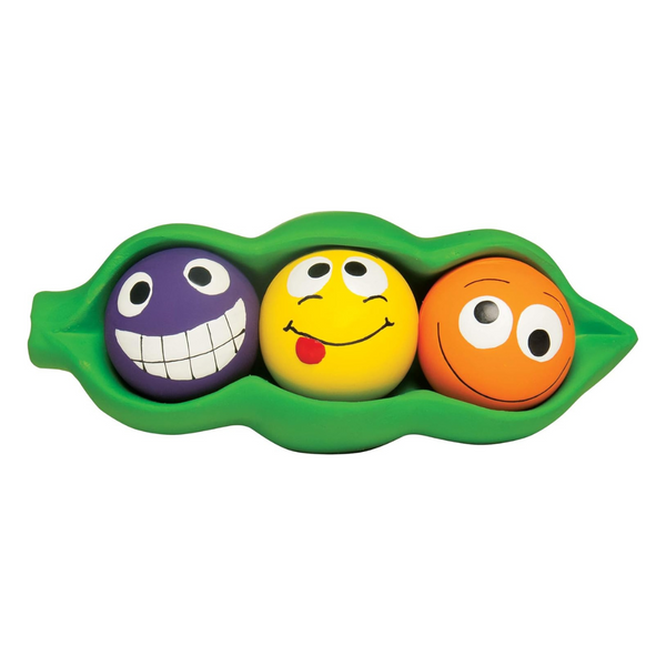 Multipet's Three Peas in A Pod Squeaker Dog Toy (7.5")