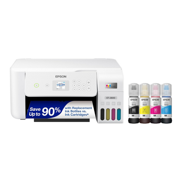Epson EcoTank ET-2800 Wireless Color Inkjet 4-In-1 Printer