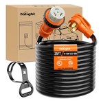 Nilight 50 Amp 25FT RV Heavy Duty 6/3+8/1 Locking Extension