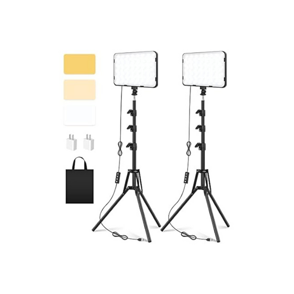 2-Pack Unicucp LED Video Photography Lighting Kit With 62.99 Tripod Stand