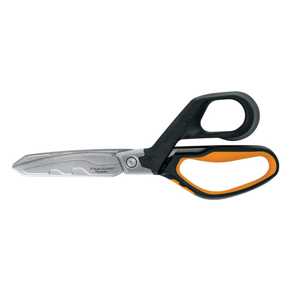 8" Fiskars PowerArc Heavy Duty Serrated Stainless Steel Shop Shears