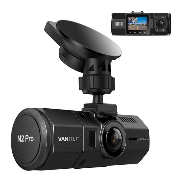 Vantrue N2 Pro 1080p Dual Dashboard Cam With Infrared Night Vision