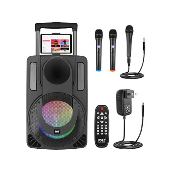 PyleUsa 8" Portable Wireless Streaming PA & Karaoke Party Audio Speaker