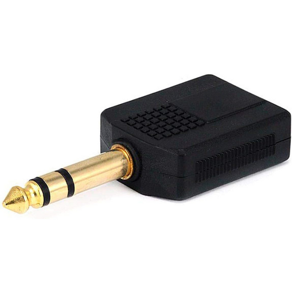 Monoprice 6.35mm Stereo Plug to 2 x 6.35mm Stereo Jack Splitter Adaptor