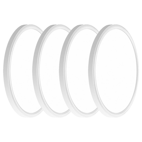 4-Pack 12" 3200lm LED Flush Mount Ceiling Light