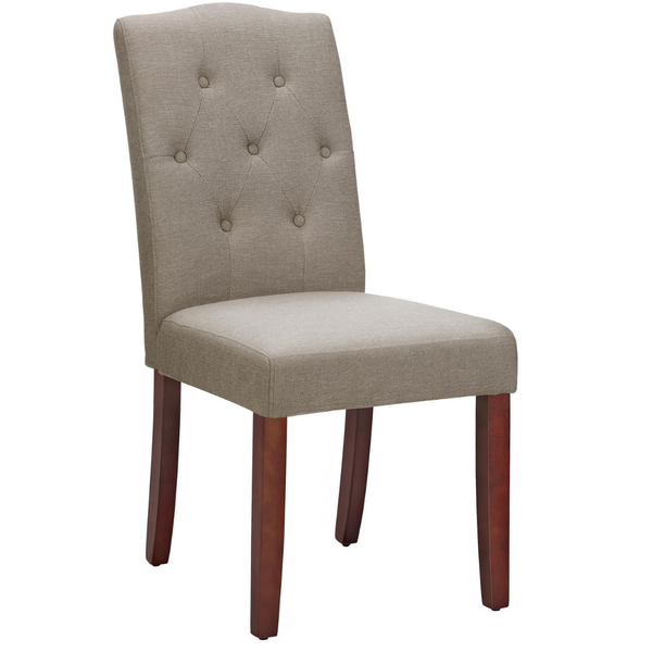 Better Homes And Gardens Parsons Upholstered Tufted Dining Chair, Taupe