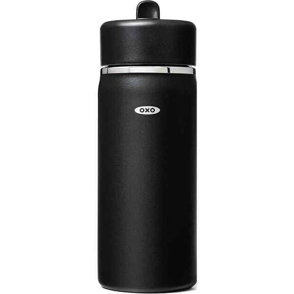 OXO Strive 16oz Wide Mouth Water Bottle With Straw Lid – Onyx