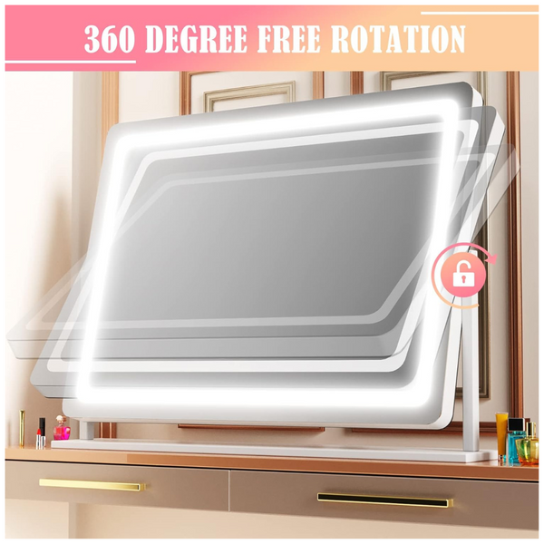 24" x 18.9" Makeup Vanity LED Lighted Mirror