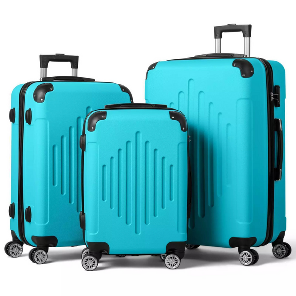 3-Piece Hardside Lightweight Travel Luggage Sets (20/24/28")