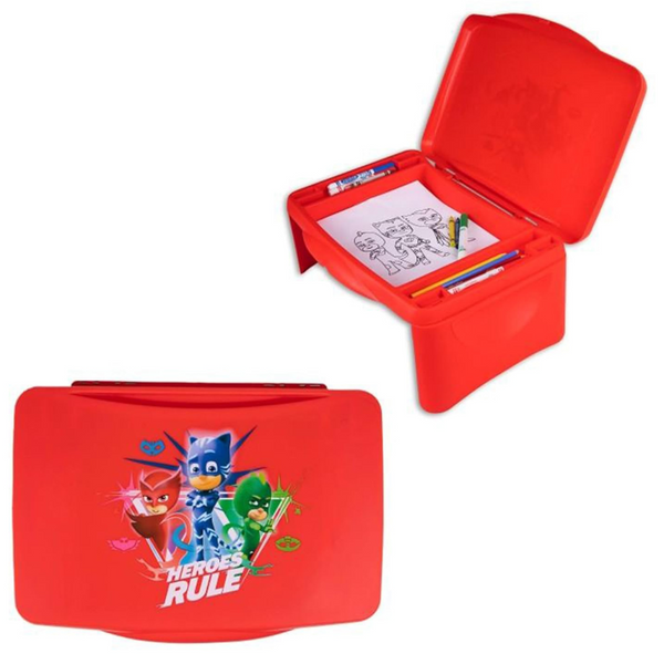 Folding Lid And Collapsible Design Kids Lap Desk With Storage