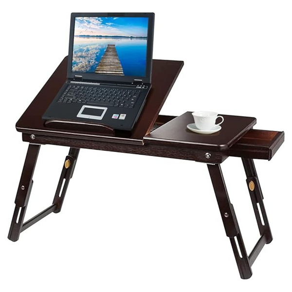 Laptop Desk-Bed Tray Table With Adjustable Height & Angle
