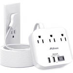 Mifaso 5ft Flat Plug Power Strip