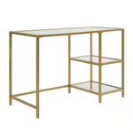 Carolina Cottage 42" Rectangular Gold Writing Desk