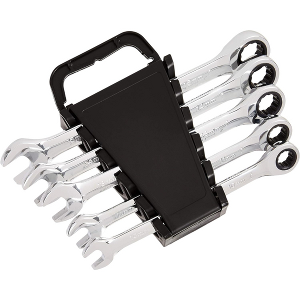 5-Piece Amazon Basics Ratcheting Wrench Set