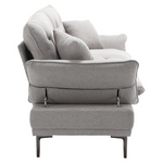 Overstuffed Tufted Upholstered Couch Cloud Convertible Sleeper Sofabed