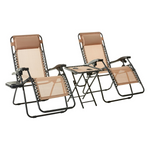 2-Pack Amazon Basics Zero Gravity Chairs With Side Table & Pillows