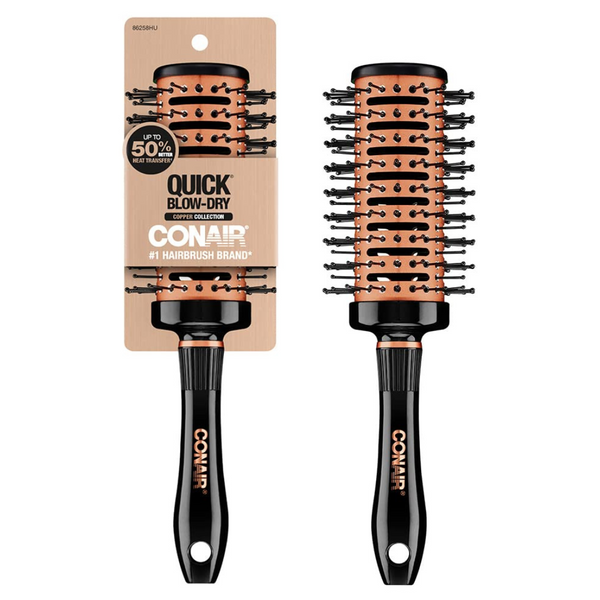 Conair Vented Round Copper Collection Blow Dry Hair Brush
