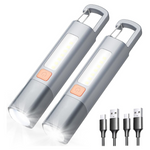 2-Pack 20,000 Lumens Rechargeable LED Flashlights (Various)