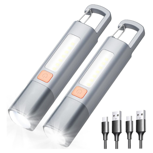 2-Pack 20,000 Lumens Rechargeable LED Flashlights (Various)