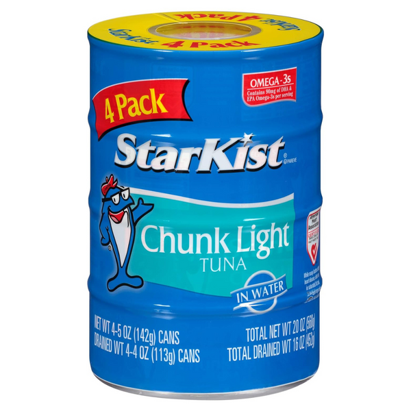 4 StarKist Chunk Light Tuna In Water