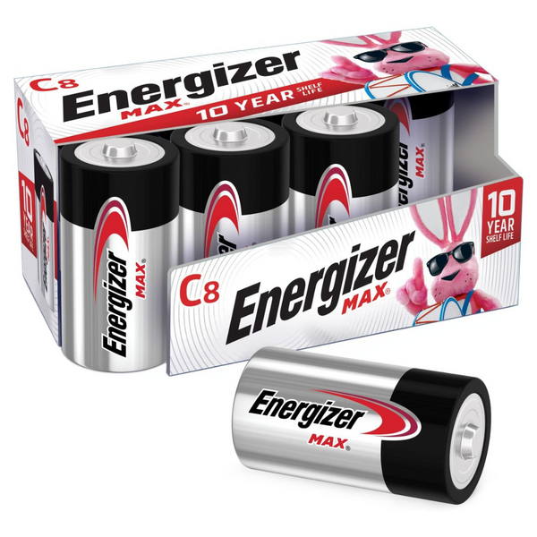Energizer MAX Premium Alkaline C Cell Batteries (8 Battery Count)