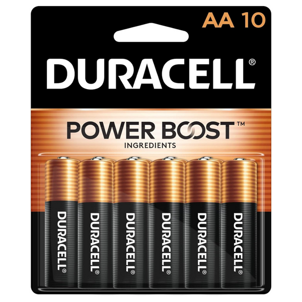 Duracell Coppertop AA Batteries With Power Boost Ingredients (10 Count)