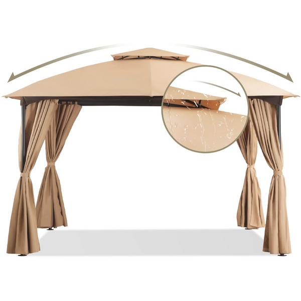Lausaint Home 10 Ft. x 10 Ft. Outdoor Gazebo