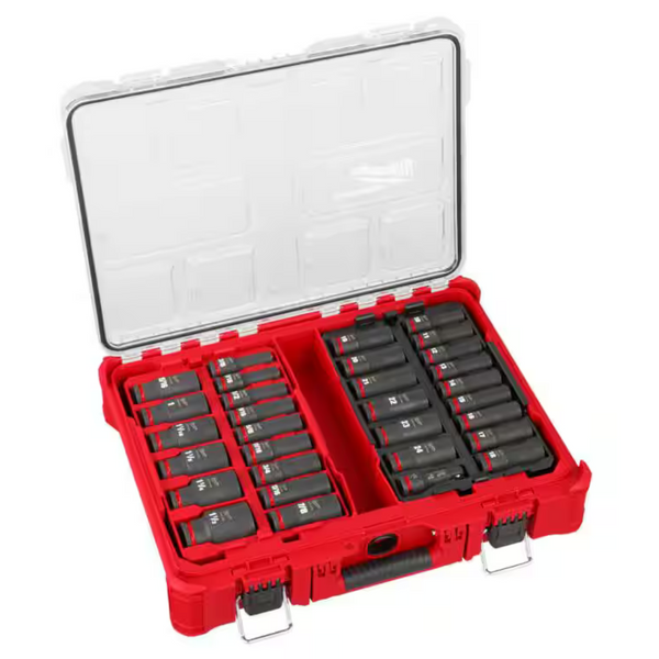 31-Piece Milwaukee Shockwave 1/2" Drive Metric & SAE Socket Set