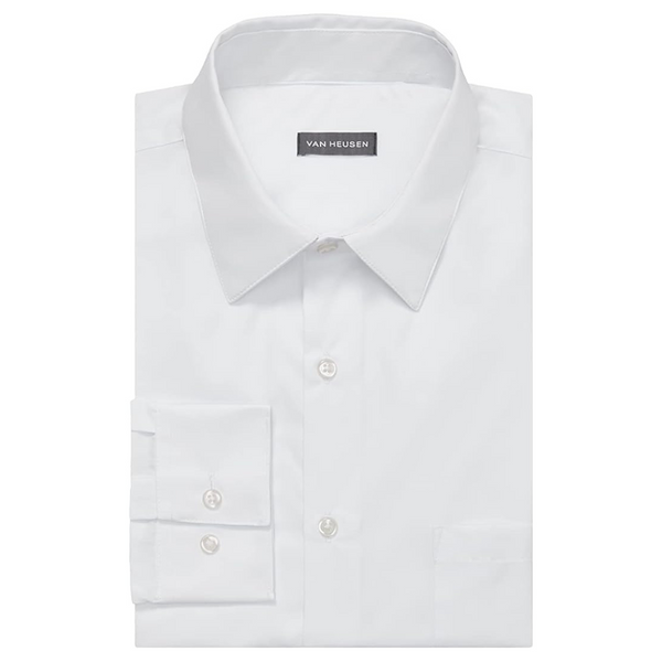 Van Heusen Regular Fit Poplin Solid Men's Dress Shirt
