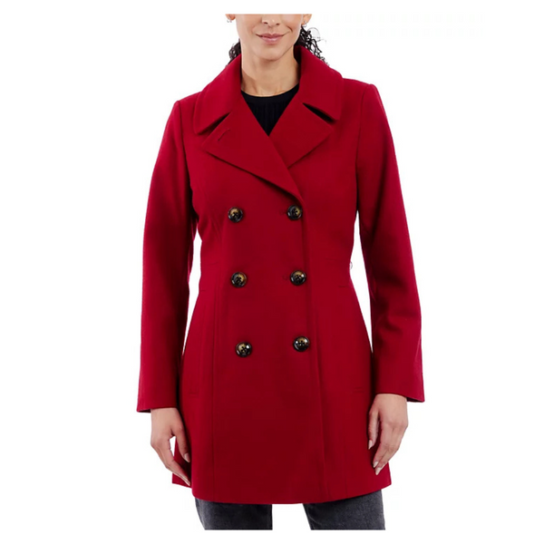 Anne Klein Women's Double-Breasted Peacoat