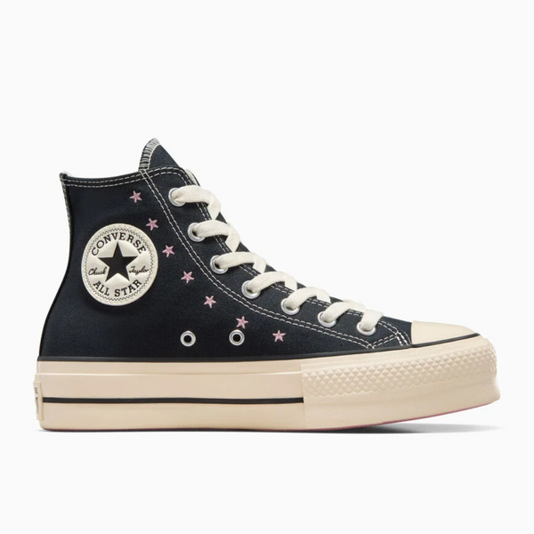 Converse Women's Chuck Taylor Lift Platform Embroidered Stars Shoes